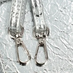 Seidenfelt Handytaschen<Calla Geldbörse 18 cm crinkle silver