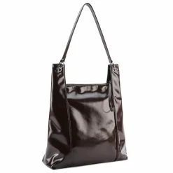 Discount Seidenfelt Delary Schultertasche 43 cm dark chocolate