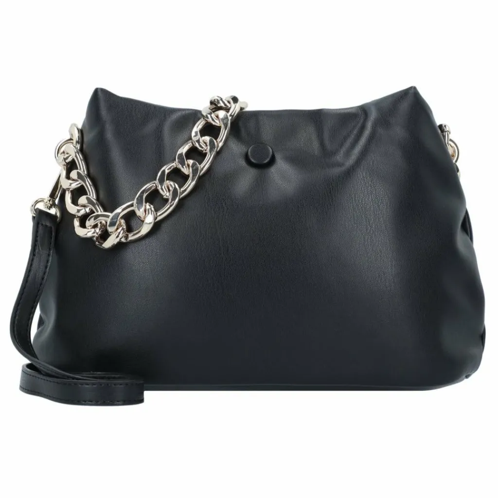 Hot Seidenfelt Eke Schultertasche 29 cm black-gold