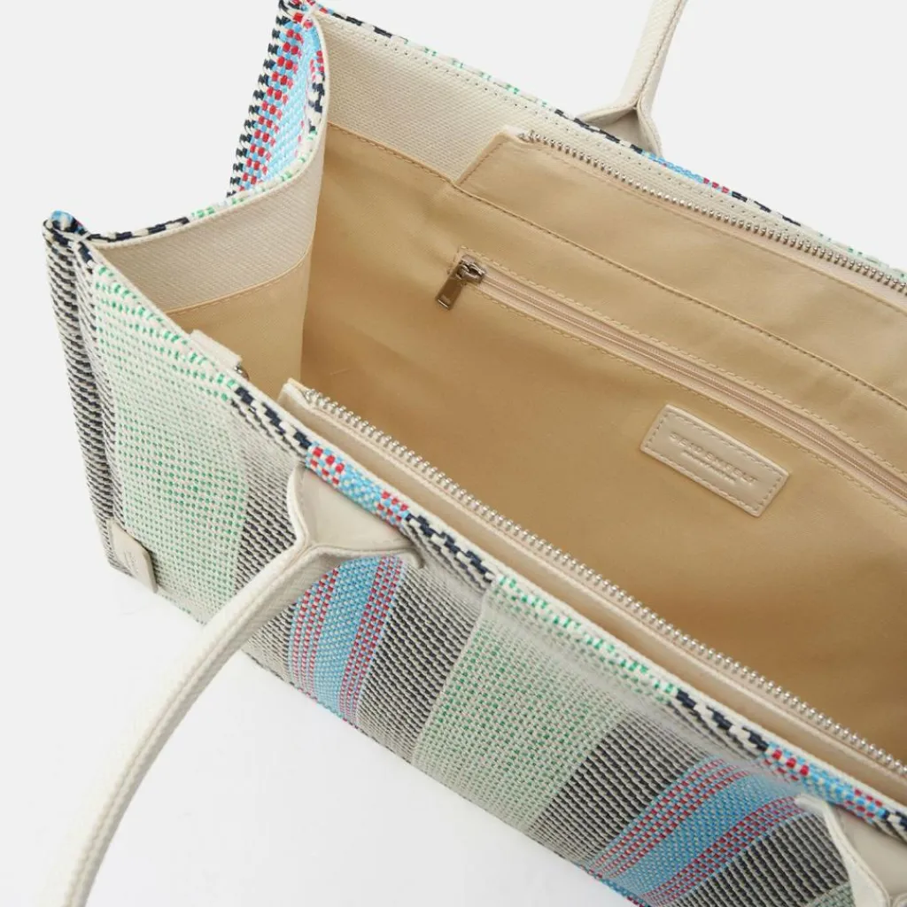 Seidenfelt Schultertaschen<Hulu Shopper Schultertasche 41 cm aqua mix