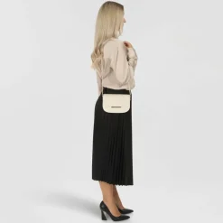 Clearance Seidenfelt Lesja Umhängetasche 25 cm oat milk