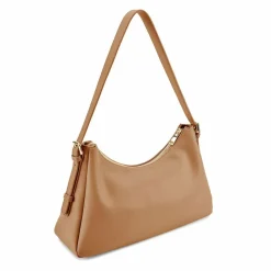 Seidenfelt Nelma Schultertasche 38 cm toffee