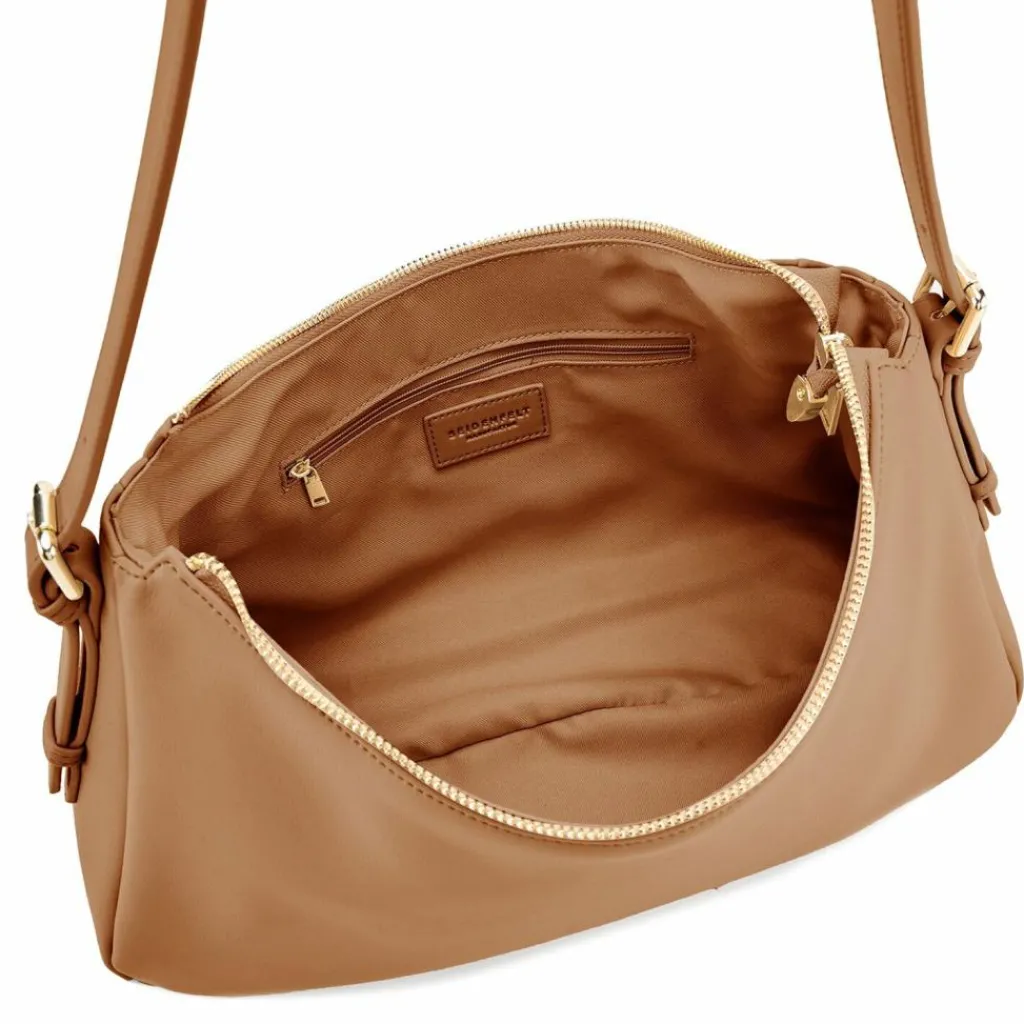Seidenfelt Nelma Schultertasche 38 cm toffee