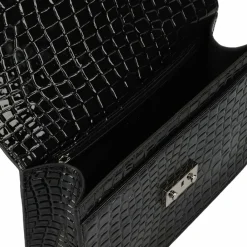 Seidenfelt Umhängetaschen<Roros Big Umhängetasche 25 cm croco print black