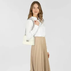 Seidenfelt Umhängetaschen<Roros Umhängetasche 21 cm glossy white