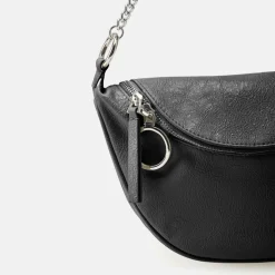 Seidenfelt Henkeltaschen|Schultertaschen<Skien Schultertasche 28 cm glossy black