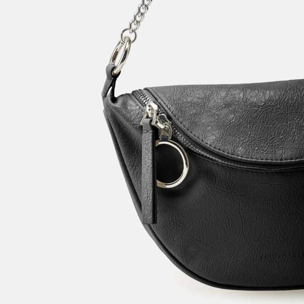 Seidenfelt Henkeltaschen|Schultertaschen<Skien Schultertasche 28 cm glossy black