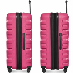 Smartbox Hartgepäck|4-Rollen Koffer<Edition 01 4 Rollen Trolley 76 cm mit Dehnfalte pink