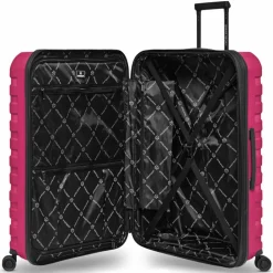 Smartbox Hartgepäck|4-Rollen Koffer<Edition 01 4 Rollen Trolley 76 cm mit Dehnfalte pink