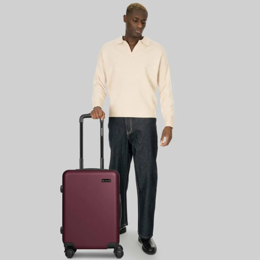 Smartbox Hartgepäck Kabinengepäck|4-Rollen Kabinentrolleys<Edition 05 4 Rollen Kabinentrolley 55 cm burgundy