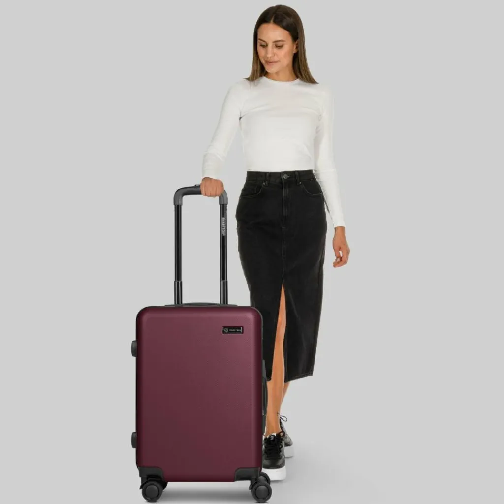 Smartbox Hartgepäck Kabinengepäck|4-Rollen Kabinentrolleys<Edition 05 4 Rollen Kabinentrolley 55 cm burgundy