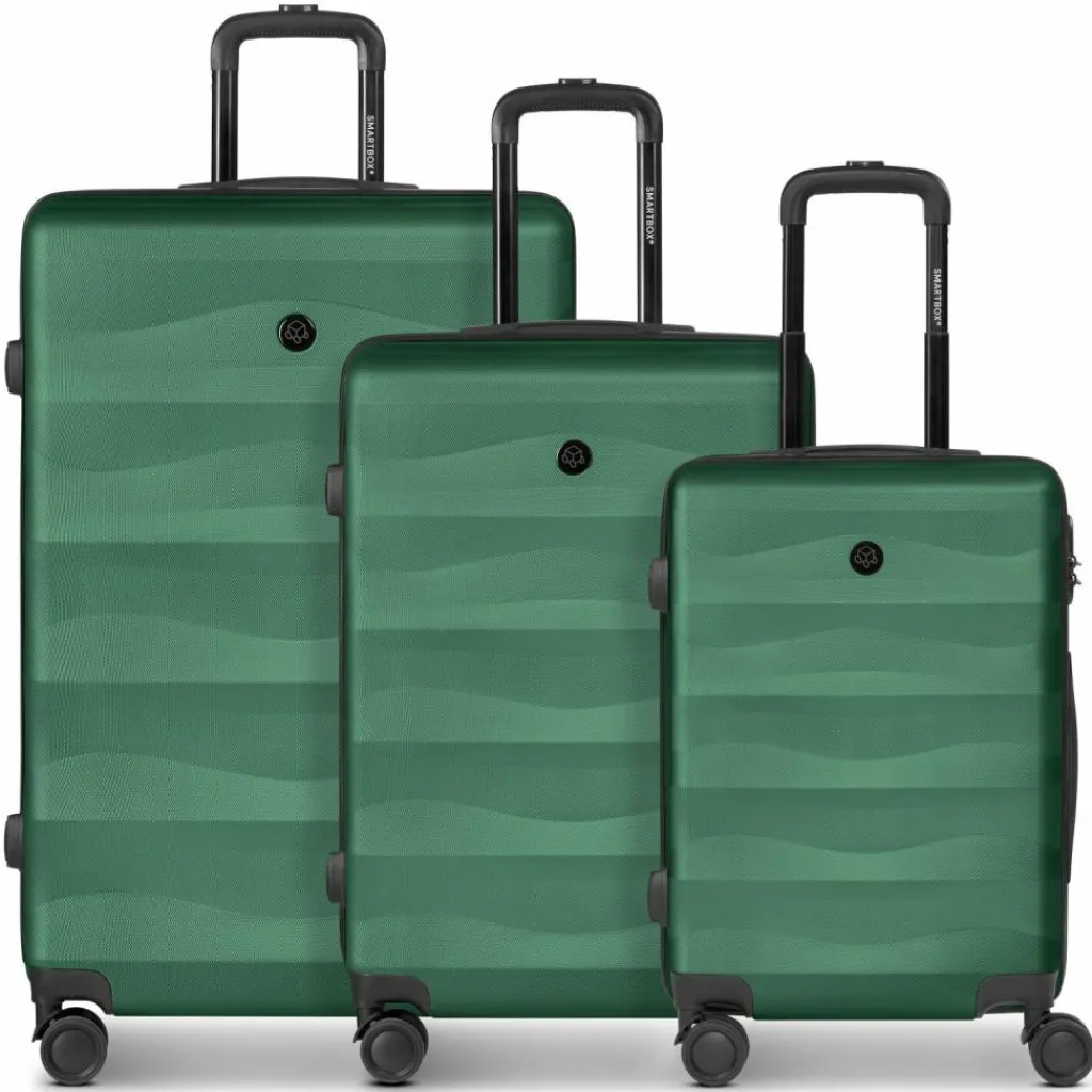 Online Smartbox Edition 03 4 Rollen Kofferset 3-teilig dark-green