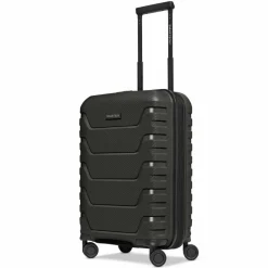 Smartbox Hartgepäck Kabinengepäck|4-Rollen Kabinentrolleys<Edition 01 4 Rollen Kabinentrolley 55 cm mit Dehnfalte black