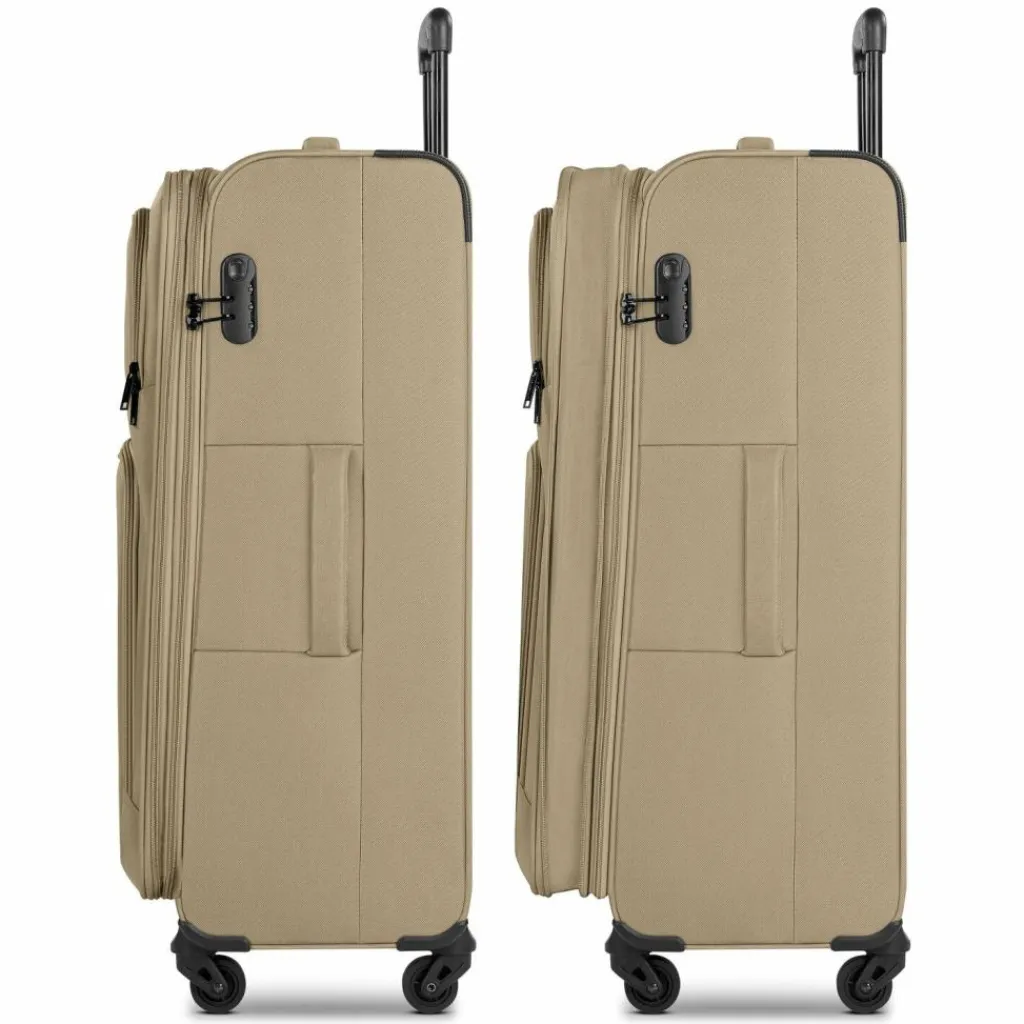 Online Smartbox Edition 04 4 Rollen Trolley 78 cm mit Dehnfalte beige