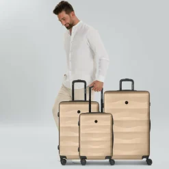 Best Smartbox Edition 03 4 Rollen Kofferset 3-teilig warm-beige