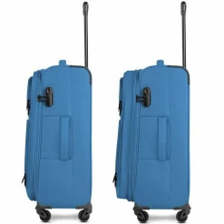 Smartbox Weichgepäck|4-Rollen Koffer<Edition 04 4 Rollen Trolley 67 cm mit Dehnfalte slate-blue