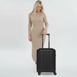 Smartbox Hartgepäck Kabinengepäck|4-Rollen Kabinentrolleys<Edition 02 4 Rollen Kabinentrolley S 55 cm black metallic