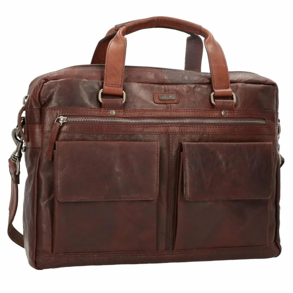 Spikes & Sparrow Aktentasche Leder 41 cm Laptopfach