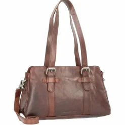 Spikes & Sparrow Schultertaschen|Henkeltaschen<Schultertasche Leder 34 cm darkbrown