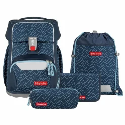 Step by Step Schulranzen & Sets<Basis Schulranzen-Set 4-teilig Set „Blue Lines