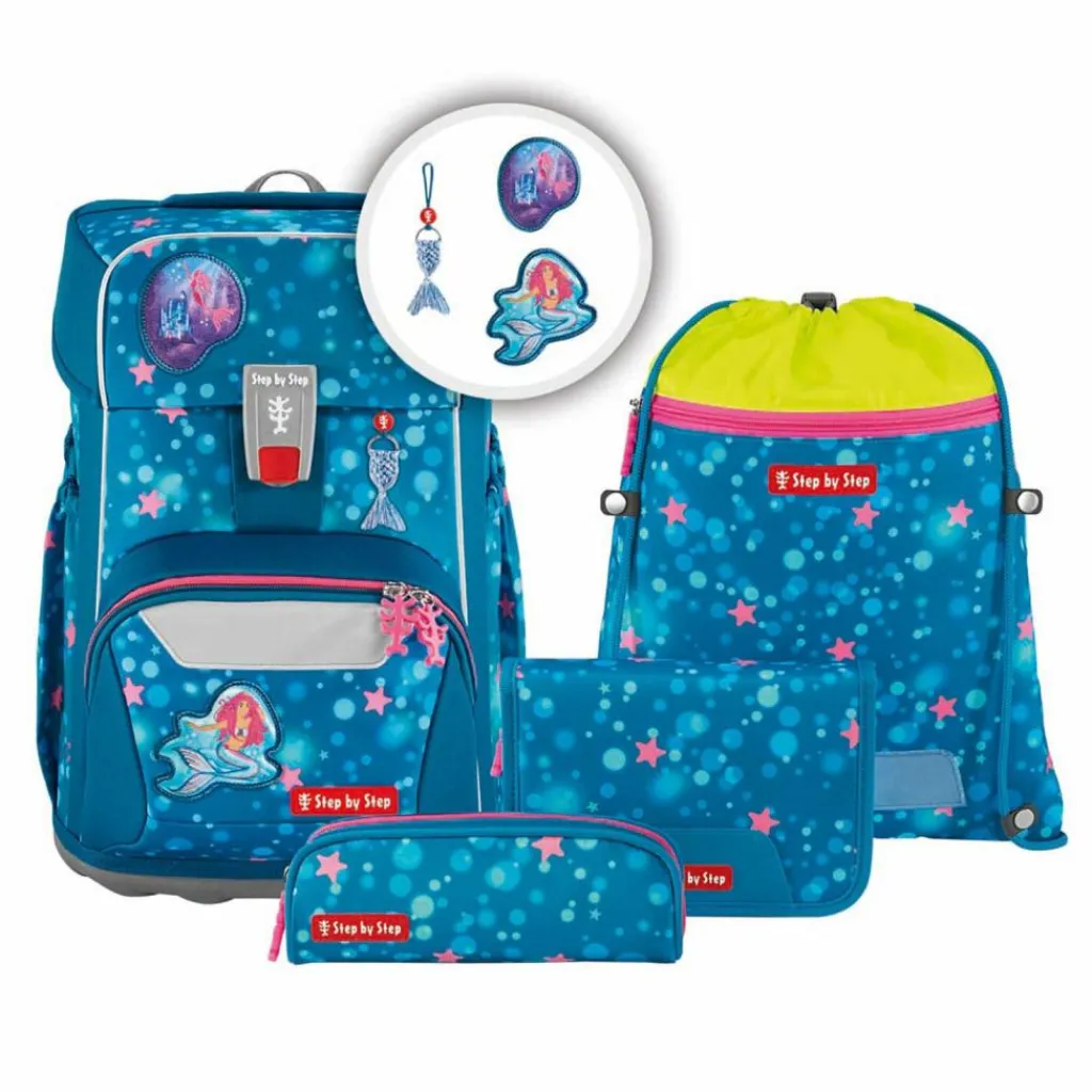 Best Step by Step Giant Schulranzen-Set 5-teilig Mermaid Lola