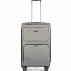 Stratic Weichgepäck|4-Rollen Koffer<Bendigo Light Plus 4-Rollen Trolley 72 cm Laptopfach silver