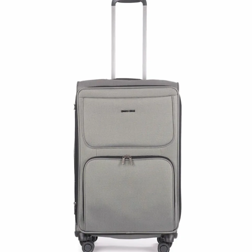 Stratic Weichgepäck|4-Rollen Koffer<Bendigo Light Plus 4-Rollen Trolley 72 cm Laptopfach silver