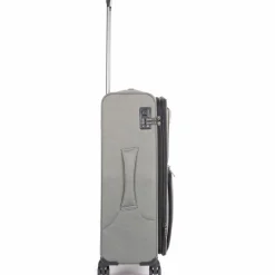 Stratic Weichgepäck|4-Rollen Koffer<Bendigo Light Plus 4-Rollen Trolley 72 cm Laptopfach silver