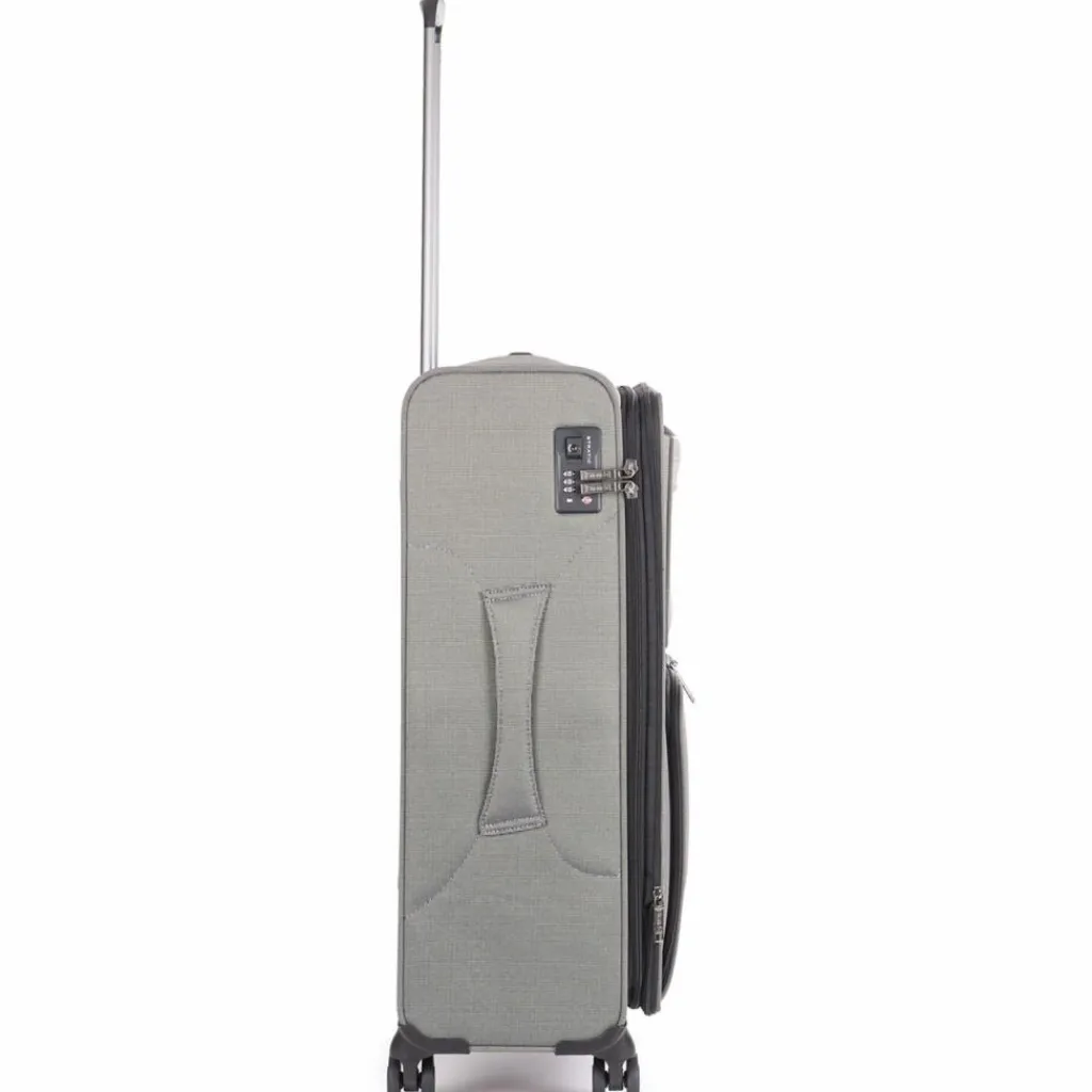 Stratic Weichgepäck|4-Rollen Koffer<Bendigo Light Plus 4-Rollen Trolley 72 cm Laptopfach silver