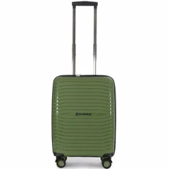 Stratic Hartgepäck Kabinengepäck|4-Rollen Kabinentrolleys<Bright+ 4 Rollen Kabinentrolley S 55 cm mit Dehnfalte olive