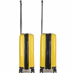 Best Stratic Bright+ 4 Rollen Kabinentrolley S 55 cm mit Dehnfalte yellow gold