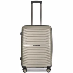 Outlet Stratic Bright+ 4 Rollen Trolley M 66 cm mit Dehnfalte champagne