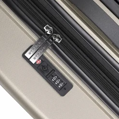 Outlet Stratic Bright+ 4 Rollen Trolley M 66 cm mit Dehnfalte champagne