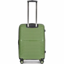 Best Stratic Bright+ 4 Rollen Trolley M 66 cm mit Dehnfalte olive