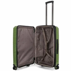 Best Stratic Bright+ 4 Rollen Trolley M 66 cm mit Dehnfalte olive