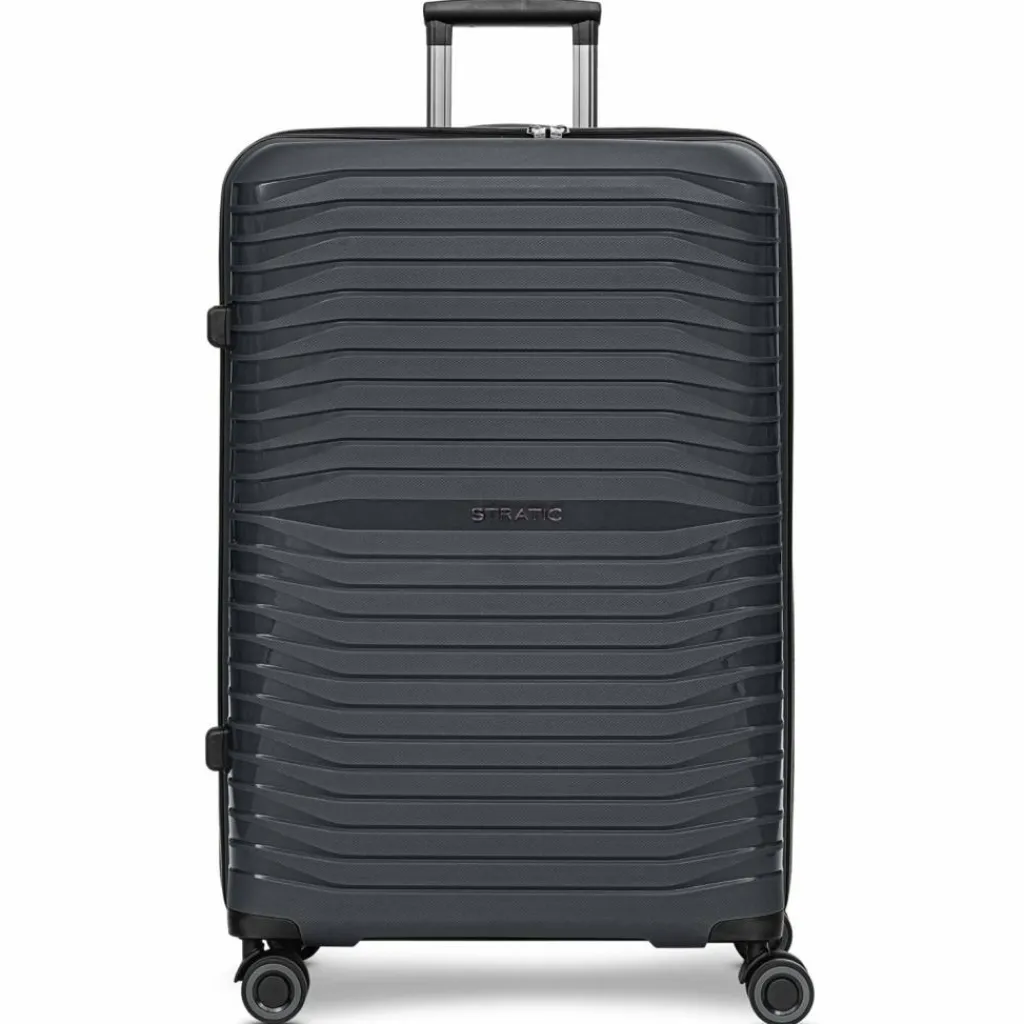 Stratic Hartgepäck|4-Rollen Koffer<Shine 4 Rollen Trolley 76 cm black