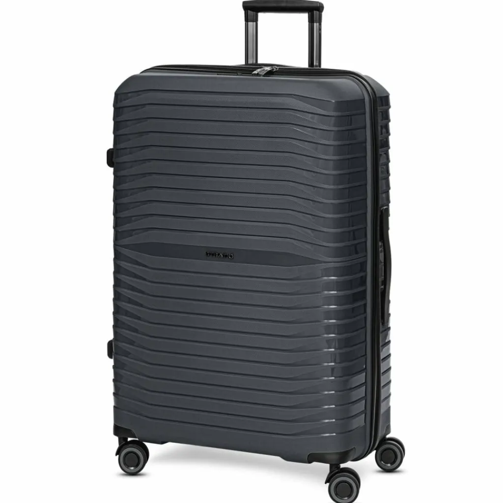 Stratic Hartgepäck|4-Rollen Koffer<Shine 4 Rollen Trolley 76 cm black
