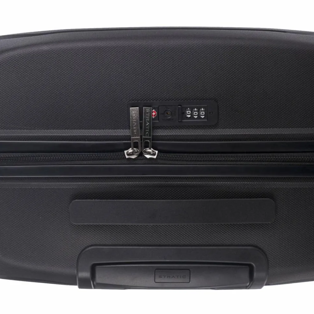 Stratic Hartgepäck|4-Rollen Koffer<Shine 4 Rollen Trolley 76 cm black