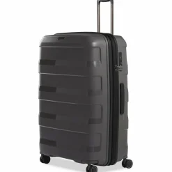 Stratic Hartgepäck|4-Rollen Koffer<Straw + 4-Rollen Trolley 75 cm dark grey