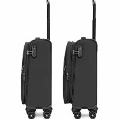 Stratic Weichgepäck Kabinengepäck|4-Rollen Kabinentrolleys<taska 4-Rollen Kabinentrolley S 55 cm mit Dehnfalte anthracite