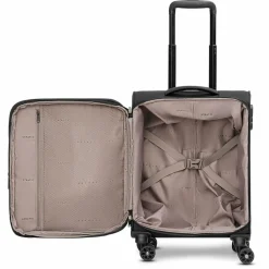 Stratic Weichgepäck Kabinengepäck|4-Rollen Kabinentrolleys<taska 4-Rollen Kabinentrolley S 55 cm mit Dehnfalte anthracite