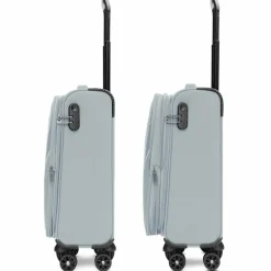 Stratic Weichgepäck Kabinengepäck|Weichgepäck<taska 4-Rollen Kabinentrolley S 55 cm mit Dehnfalte grey