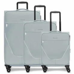 Discount Stratic taska 4-Rollen Kofferset 3tlg. mit Dehnfalte grey