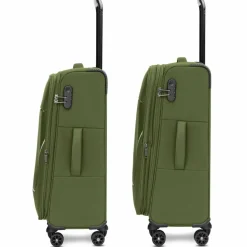 Stratic Weichgepäck|4-Rollen Koffer<taska 4-Rollen Trolley M 65 cm mit Dehnfalte olive