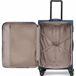 Stratic Weichgepäck|4-Rollen Koffer<taska 4-Rollen Trolley M 65 cm mit Dehnfalte navy