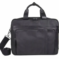 Strellson Laptoptaschen|Aktentaschen<Brick Lane Aktentasche Leder 39 cm Laptopfach black