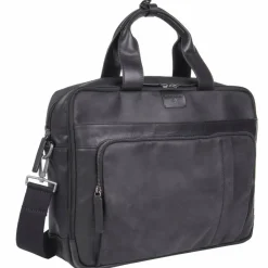 Strellson Laptoptaschen|Aktentaschen<Brick Lane Aktentasche Leder 39 cm Laptopfach black