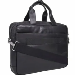 Strellson Laptoptaschen|Aktentaschen<Brick Lane Aktentasche Leder 39 cm Laptopfach black