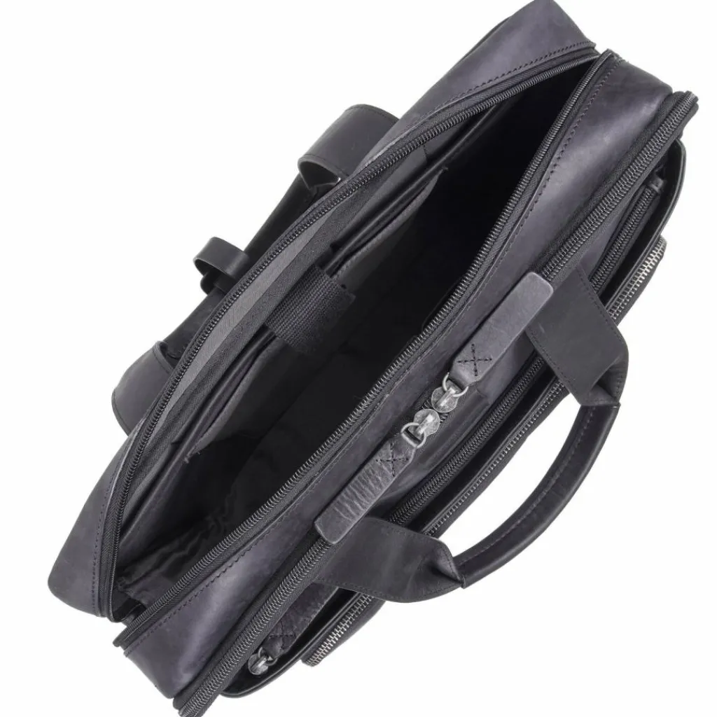 Strellson Laptoptaschen|Aktentaschen<Brick Lane Aktentasche Leder 39 cm Laptopfach black