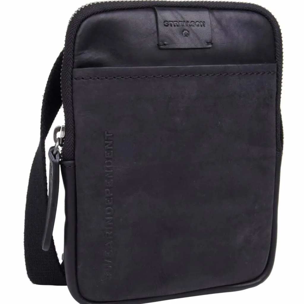 Discount Strellson Brick Lane Brian Umhängetasche Leder 14 cm black